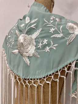 MANTONCILLO SEDA VERDE SECO