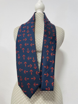 CORBATA AZUL MARINO ANCLAS...