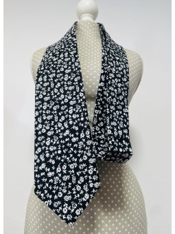 CORBATA NEGRA FLORES