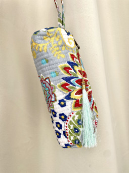 ESTUCHE DE TELA GRIS