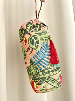 ESTUCHE DE TELA NARANJA