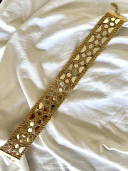 CHOKER ESPEJOS DORADO