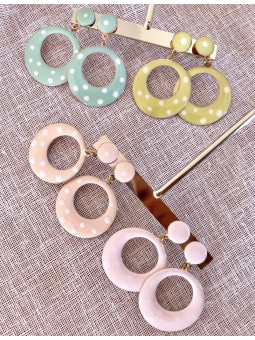 PENDIENTES FLAMENCA LUNARES...