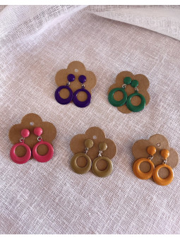 PENDIENTES FLAMENCA LISOS VERO