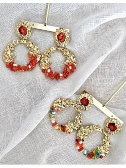 PENDIENTES FLAMENCA DORADOS...