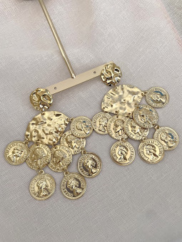 PENDIENTES FLAMENCA DORADOS...