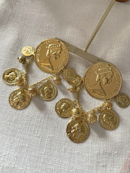 PENDIENTES FLAMENCA DORADOS...