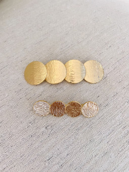 BROCHE CÍRCULOS DORADO...