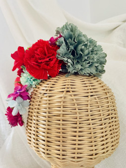 TOCADO FLAMENCA FLORES...