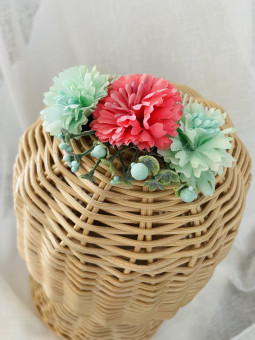 TOCADO FLAMENCA FLORES...