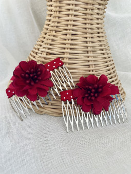 PEINILLA FLAMENCA FLOR BURDEOS