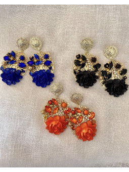 PENDIENTES FLAMENCA DORADOS...