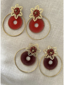 PENDIENTES FLAMENCA ARO DORADO