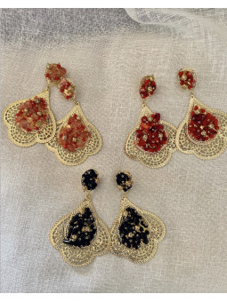PENDIENTES FLAMENCA DORADO
