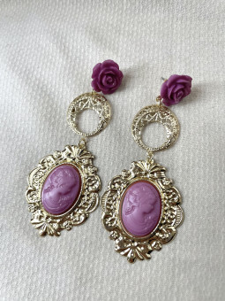 PENDIENTES FLAMENCA CAMAFEO