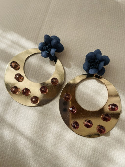 PENDIENTES FLAMENCA DORADO ARO