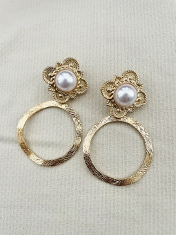 PENDIENTES ARO DORADO...