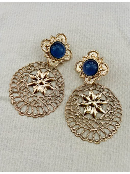 PENDIENTES ENREJADO DORADO...