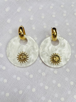 PENDIENTES MAXI SOL DORADO