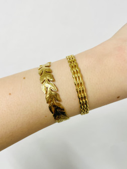 PULSERA RÍGIDA DORADA