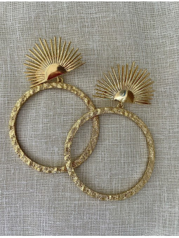 AROS FLAMENCA DORADOS CAYETANA