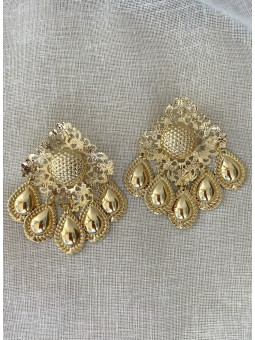 PENDIENTES FLAMENCA DORADOS...