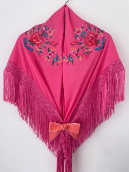 MANTONCILLO FUCSIA BORDADO...