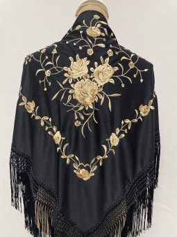 MANTONCILLO NEGRO BORDADO...