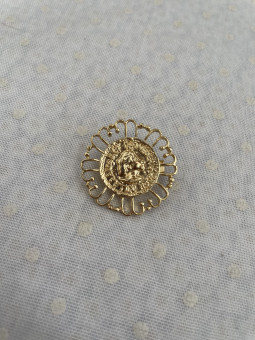BROCHE DORADO MONEDA...