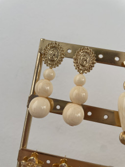 PENDIENTES FLAMENCA HUESO