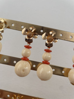 PENDIENTES FLAMENCA HUESO