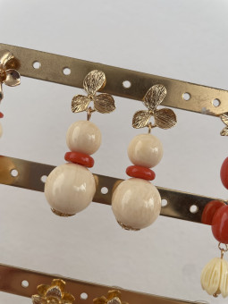 PENDIENTES FLAMENCA HUESO