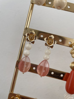 PENDIENTES FLAMENCA HUESO