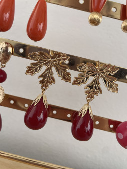 PENDIENTES FLAMENCA HUESO