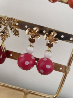 PENDIENTES FLAMENCA LUNARES...