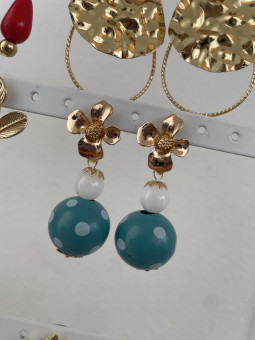 PENDIENTES FLAMENCA LUNARES...