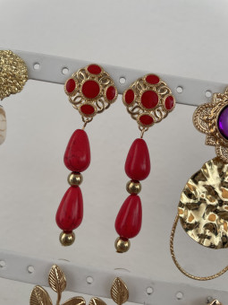 PENDIENTES FLAMENCA HUESO