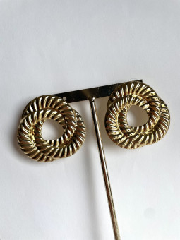 PENDIENTES DORADOS ESPIRAL...