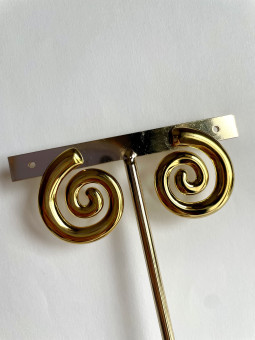 PENDIENTES ESPIRAL DORADOS