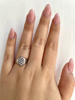 ANILLO ÓVALO BRILLO