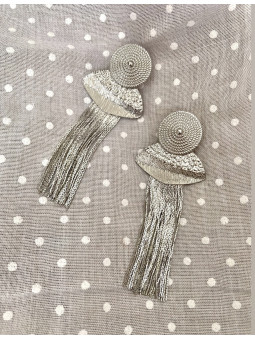 PENDIENTES FLECOS PLATEADOS